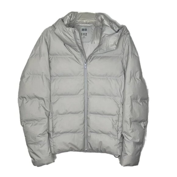 🆕 UNIQLO Uniqlo Light Gray Mens Puffer Winter Jacket Size XS - Picture 5 of 5